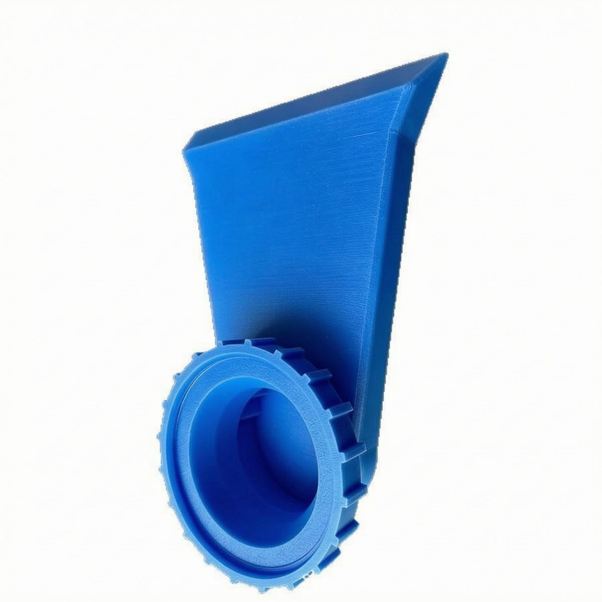 Flared Top Plastic Pool Fountain Attachment Threaded Connector Angled Outlet Fountain Molded Water Feature Easy Installation