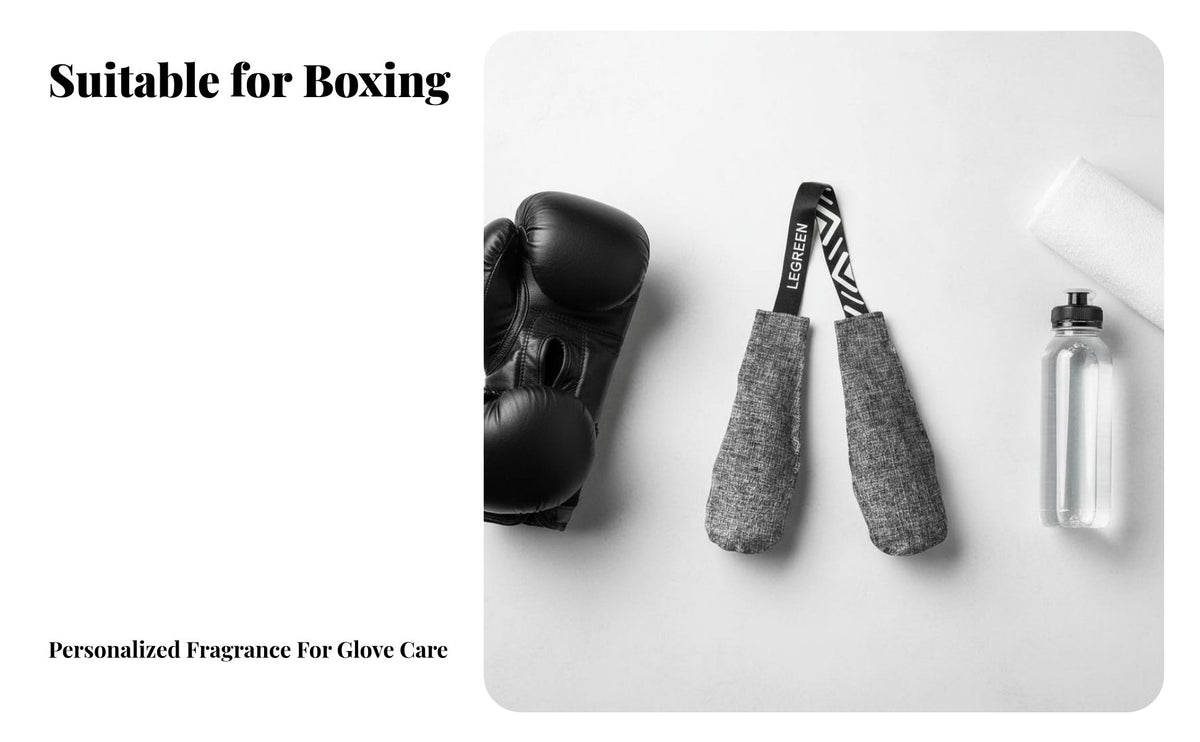 Reusable Boxing Glove Deodorizer Lightly Scented Boxing Glove Deodorizer Inserts Double-Pouch Design for Boxers, Athletes, Gym Bags, Lockers