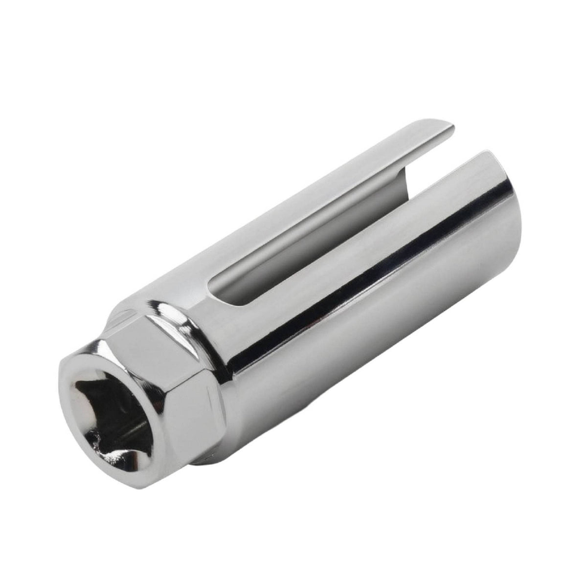 Exhaust Gas Sensor Socket with Side Wire Cutout Chrome Vanadium Exhaust Gas Sensor Socket Tool Slotted Hexagonal for Mechanics