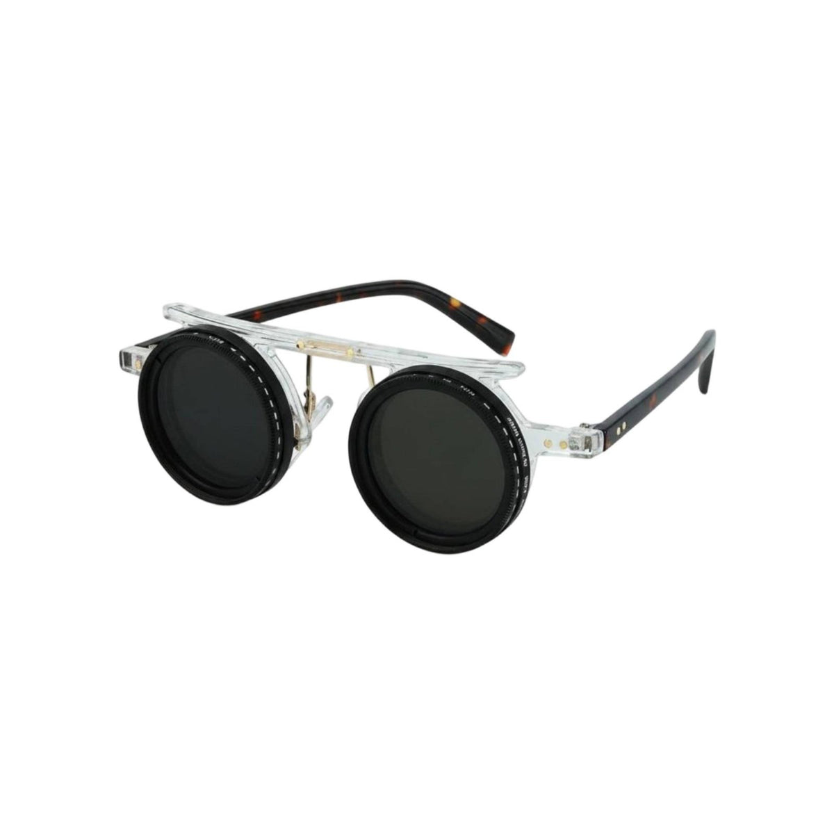Adjustable ND Lens Sunglasses Protection Polarized Variable Tint Sunglasses Blue Light Blocking Light Round Steampunk Glasses for Driving, Fishing