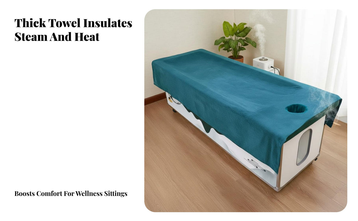 Warm Compress Blanket Spa Cover Highly Absorbent Massage Table Blanket Non-Pilling Microfiber Spa Towel for Beauticians, Beauty Salons, Spas