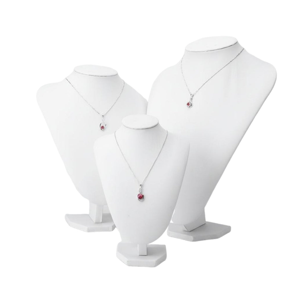 Professional Presentation Necklace Display Bust Elegant Design Jewelry Mannequin Stand Versatile Usage Portrait Neck Stand Stable Base for Retailers, Showcase, Craft Fairs, Photography