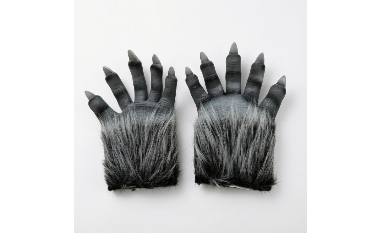 Wolf Gloves with Claws Clawed Werewolf Gloves Realistic Monster Hands with Claws for Cosplayers, Halloween, Costume Parties, Stage Performances