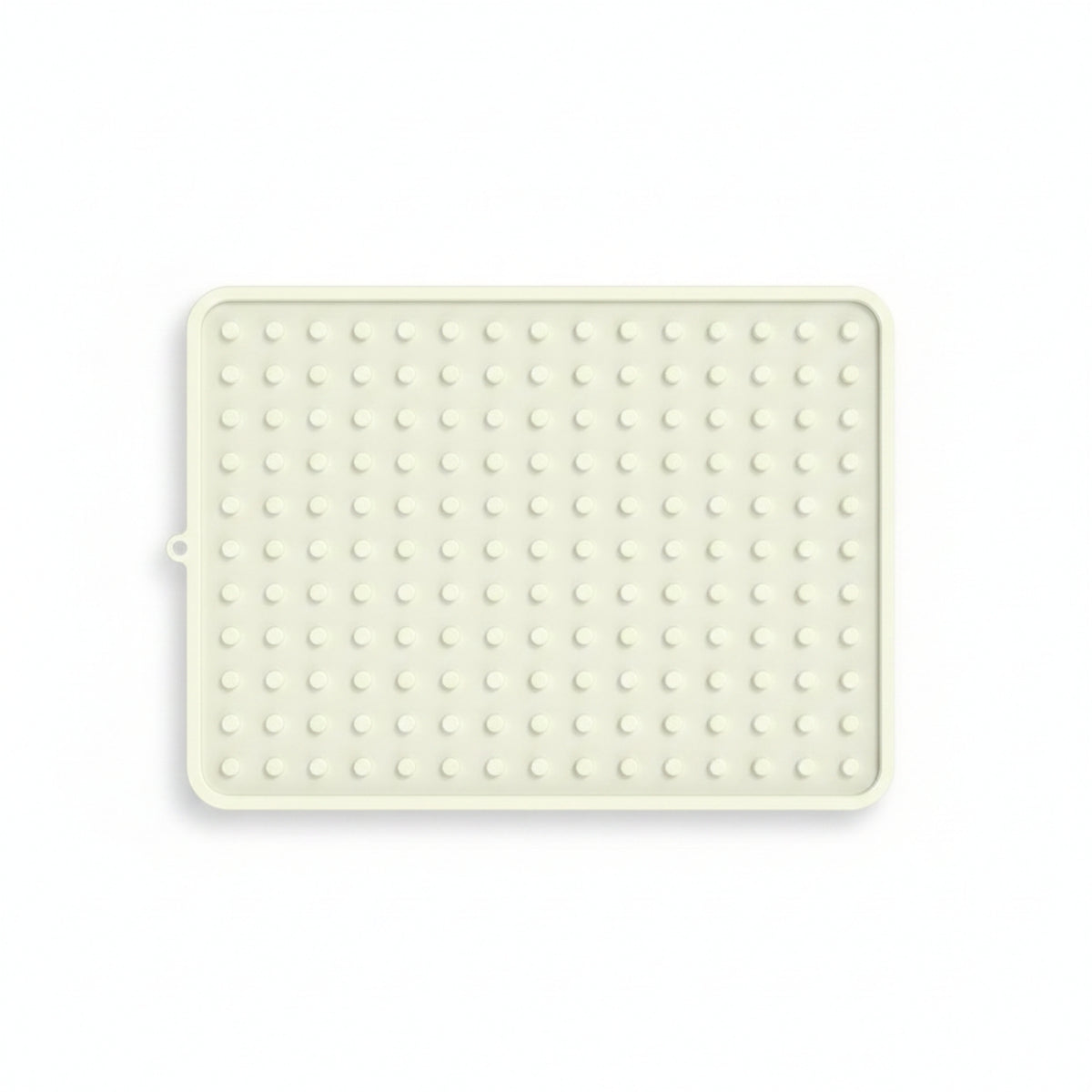Rectangular Pet Mat Rounded Corners Textured Silicone Mat