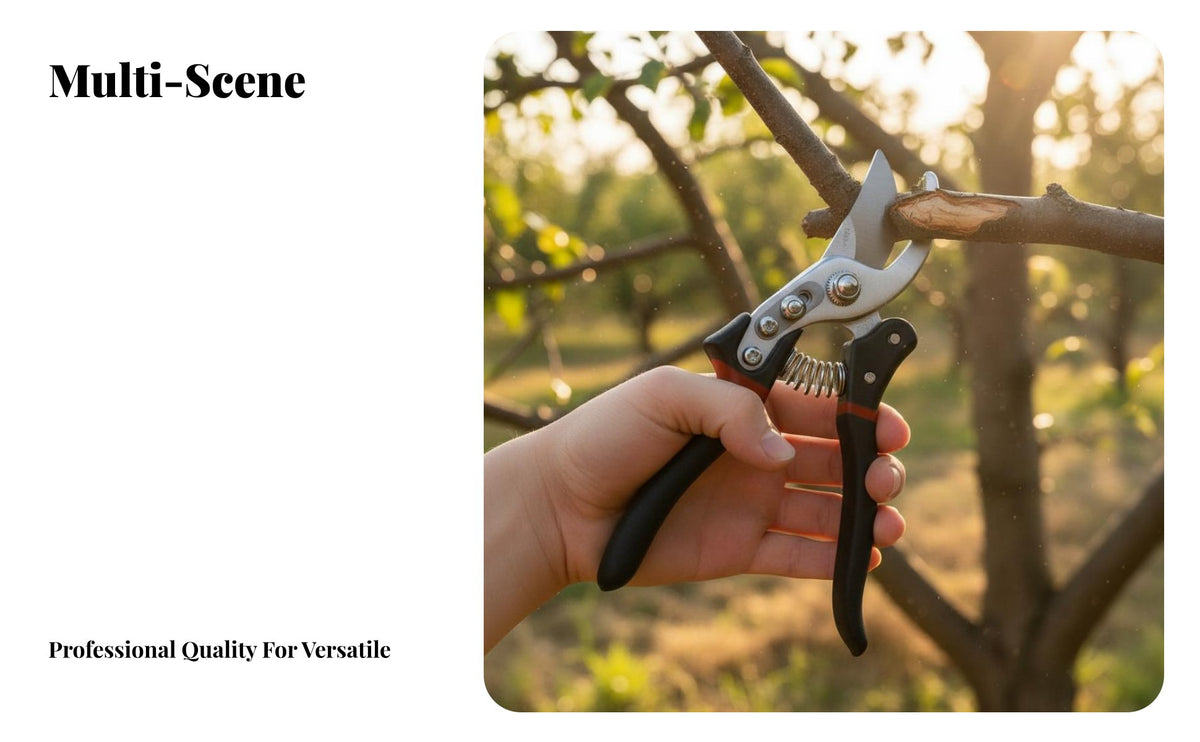 Blade Pulley Pruning Shears Clean Cut Labor Saving Branch Cutter Ergonomic Grip for Seniors, Women, Orchard, Landscaping, Yard Work