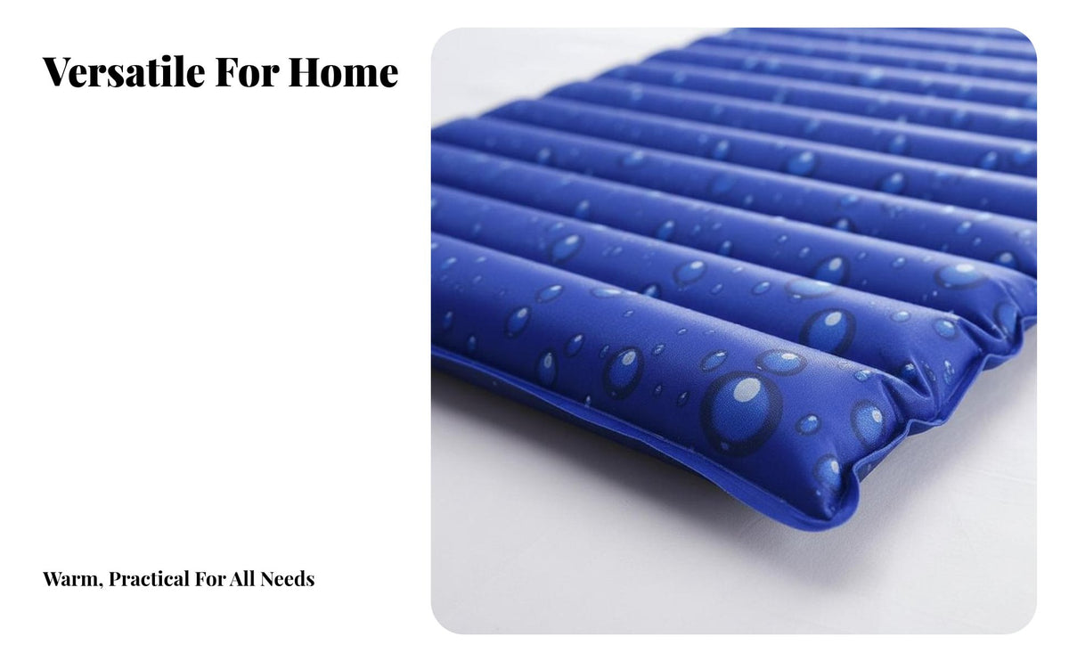 Waterproof Water-Filled Cooling Mattress Leak-Proof Water Cooling Mattress Pad No Electricity Required Bedding Accessory Energy Saving for Students, Hot Sleepers, Dorm Room, Bedroom, Office