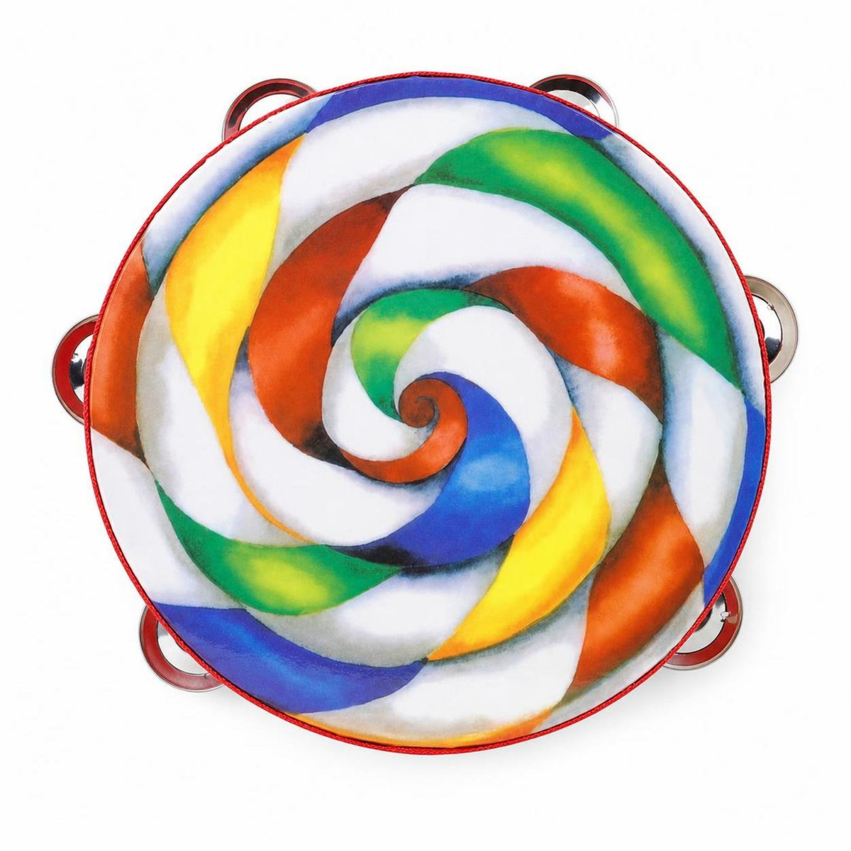 Orff Instrument Hand Drum for Kindergarten Teachers 8 Inch Wooden Tambourine