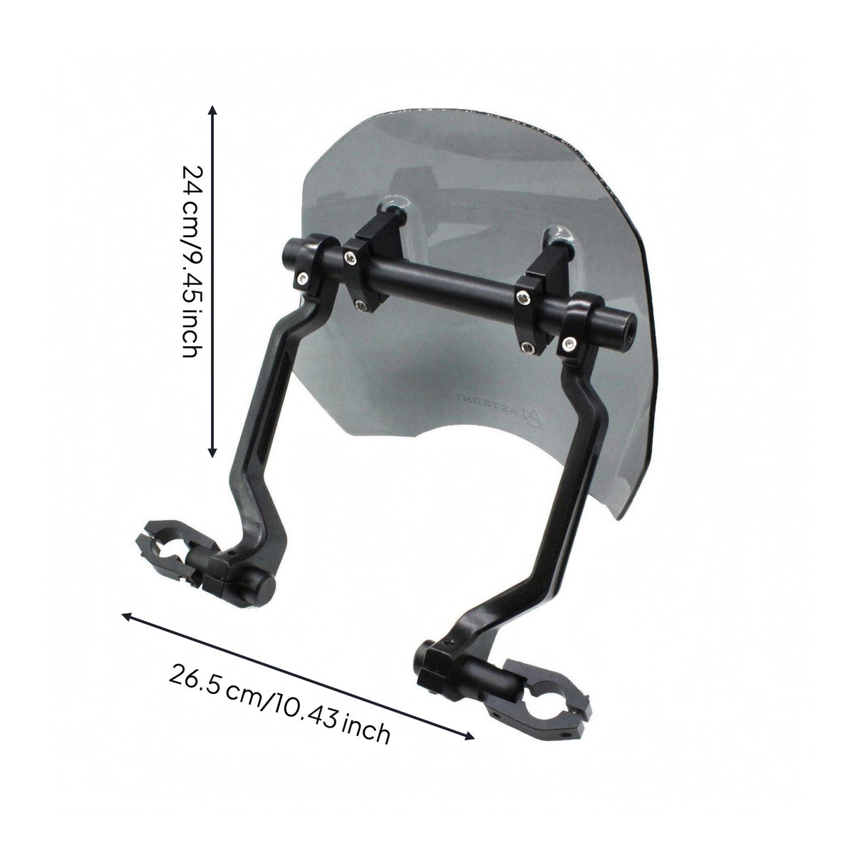 Curved Guard Motorcycle Windshield Phone Holder Retro Style 22 Mm Tube Clamp Phone Holder