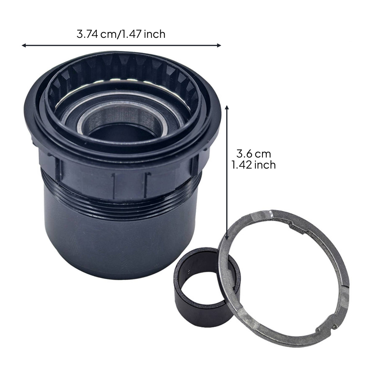 Hub Driver Body CNC-Machined Hub Driver Body Exceptionally Lightweight Component for Cyclists, Building Wheel
