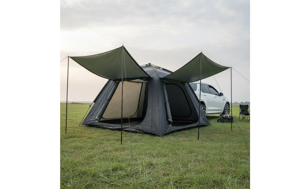 Automatic Car Rear Tent 210D Oxford Material Hatchback Camping Tent Portable Outdoor Gear for Journeyers, Campers, Tailgating, Beach