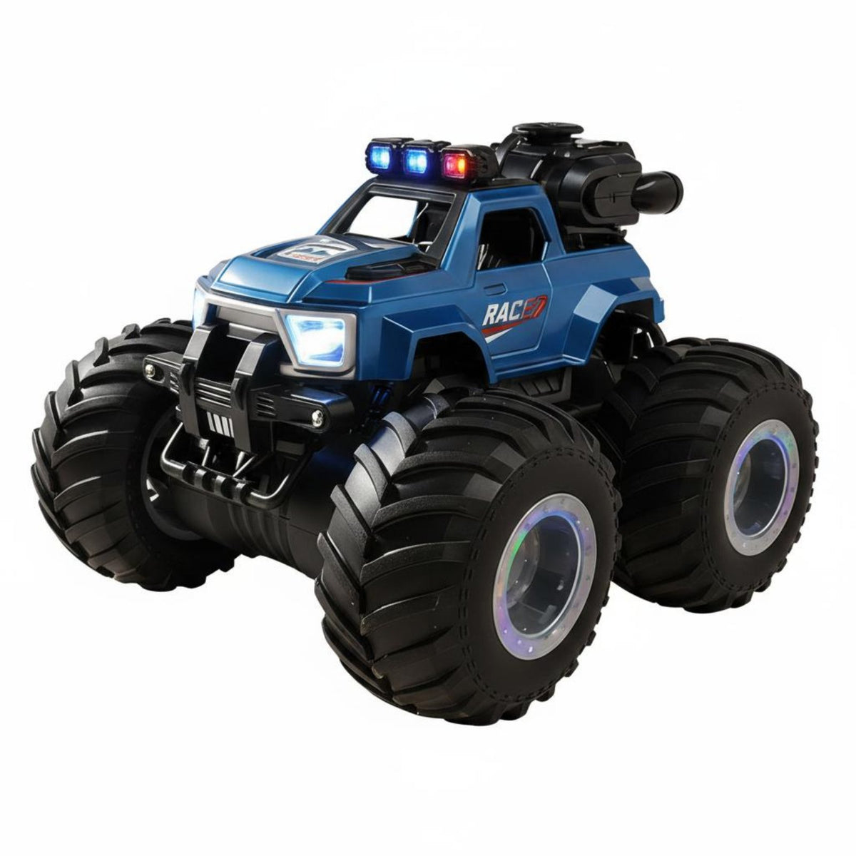 Rechargeable Battery Spray Monster Truck All-Terrain Trick Monster Truck 4-Wheel Drive Play Vehicle 4WD for Boys, Kids, Outdoor