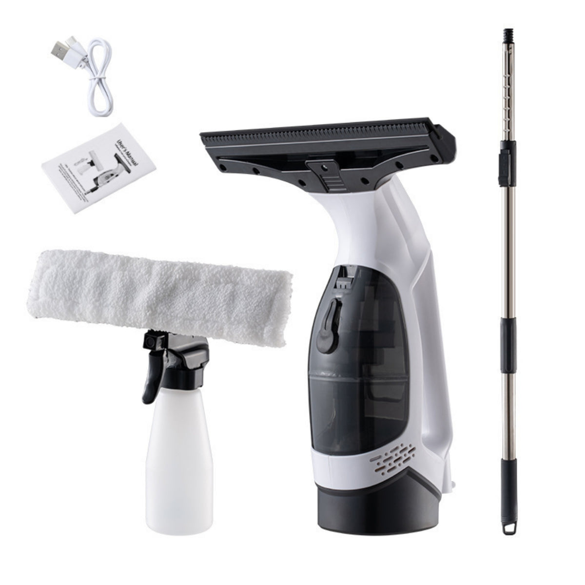Portable Electric Window Cleaner with Strong Suction for Home Use (EU Plug)