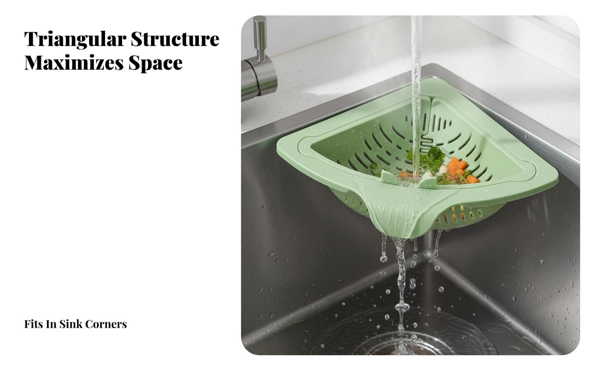 Sink Drain Basket Easy-Dump Mechanism Food Waste Catcher Prevents Clogs Culinary Waste Strainer