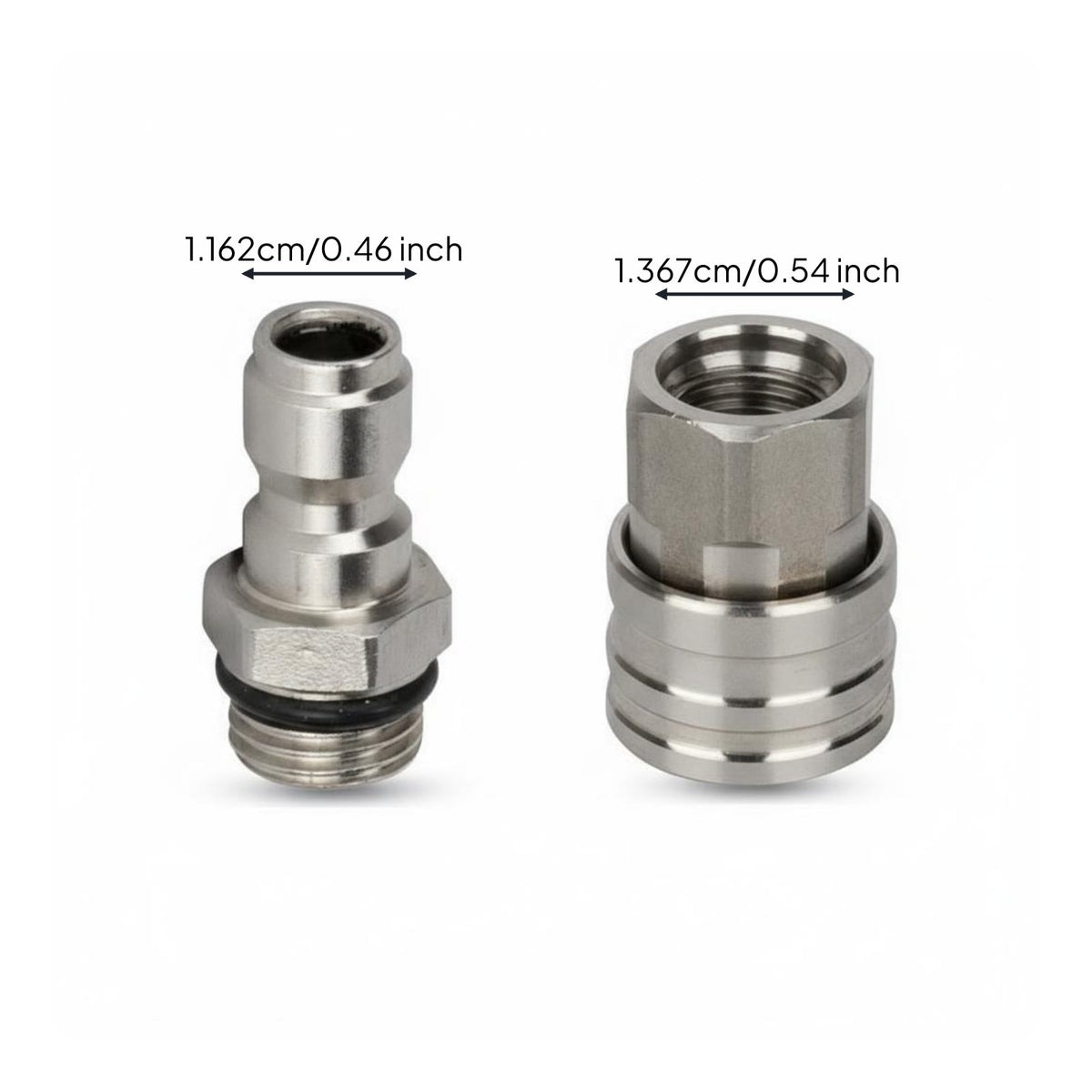 1/4 Inch Quick Coupler Set Leak-Proof Pressure Washer Quick Connect Adapter