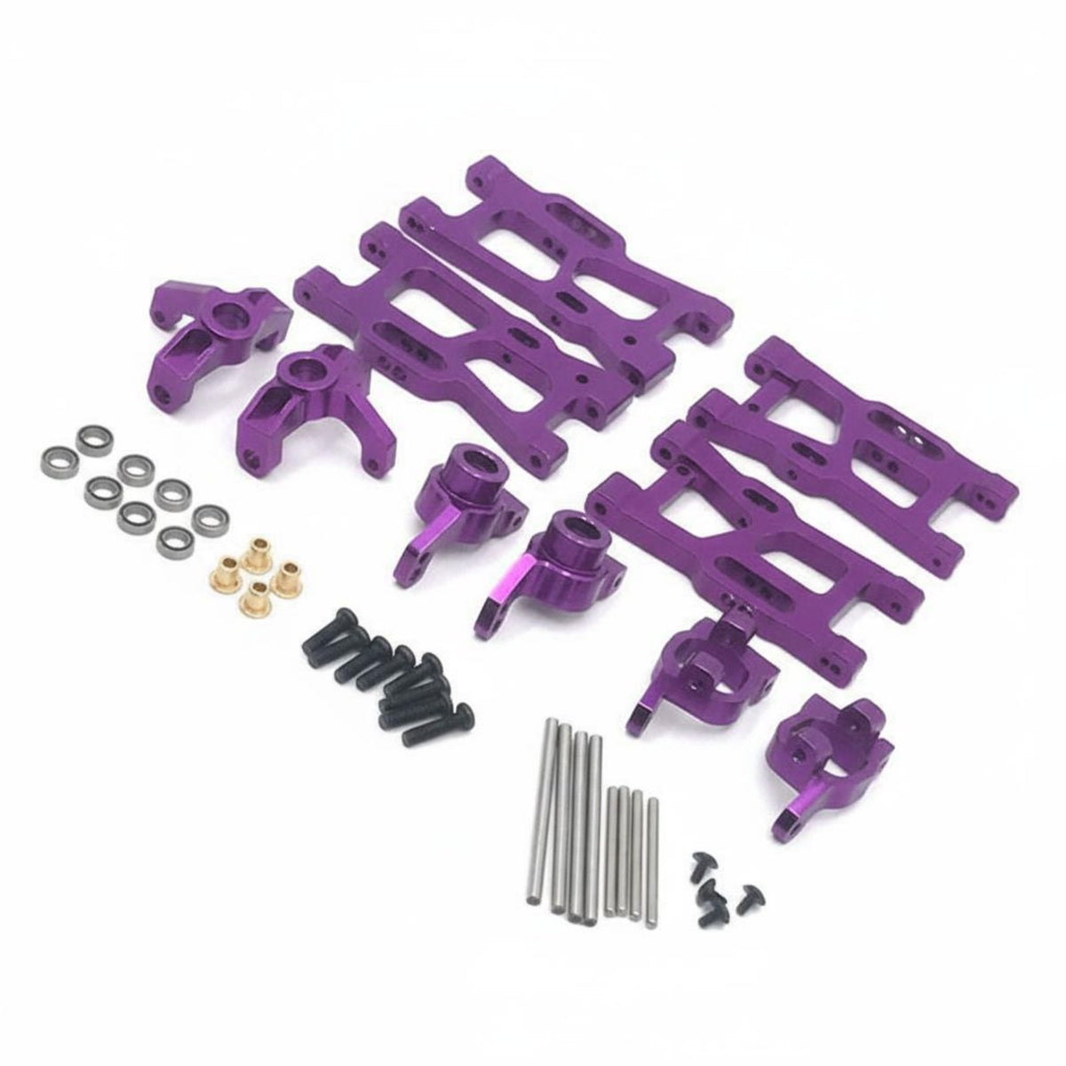 Metal RC Car Upgrade Kit High Performance Aluminum Shock Absorption Arm Set for WLtoys 1/12 and 1/14