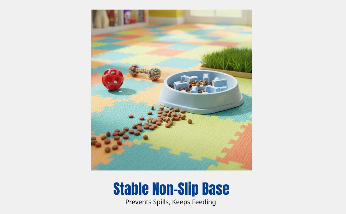 Slow Feeder Dog Bowl, Non-Slip Pet Bowl, Anti-Choke Design, Small Dogs, Cats