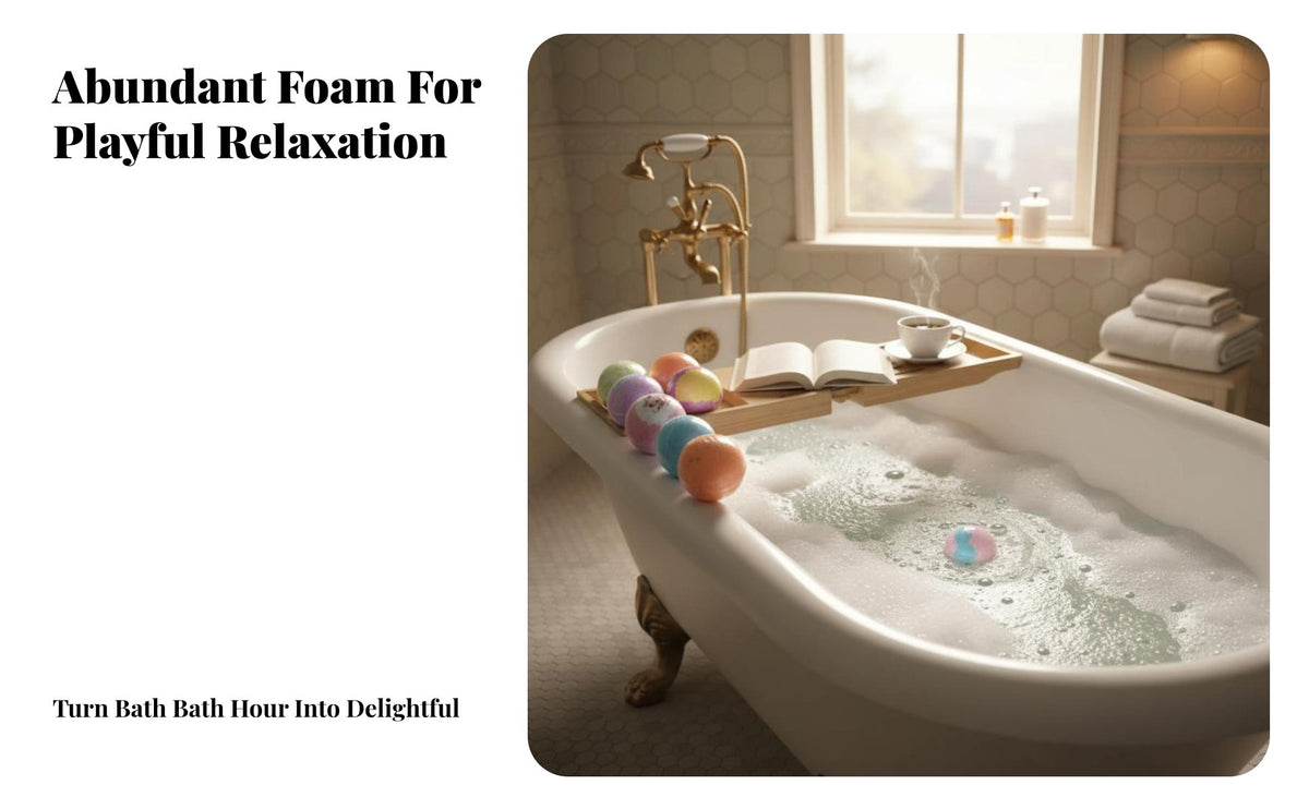 12 Pieces Scented Bath Set Fizzing Effect individual wellness Item for Gift Givers, Girlfriend, Home Spa, Relaxation, Gifting events