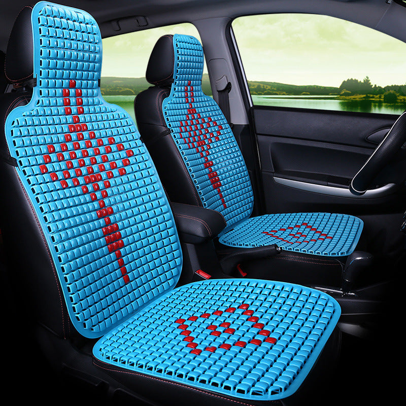 Universal Summer Breathable Plastic Car Seat Cushion for Vans, Trucks, and Sedans