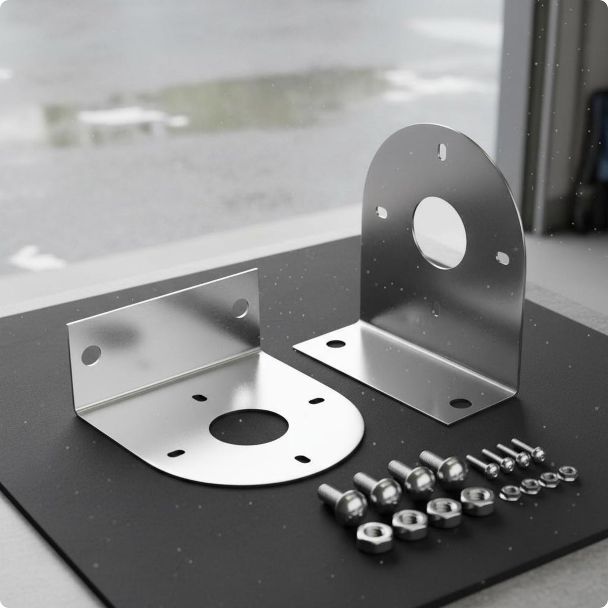 2 Pieces Right-Angles Light Bracket Truck Bracket Easy Install Stainless Steel LED Mount for Road Use