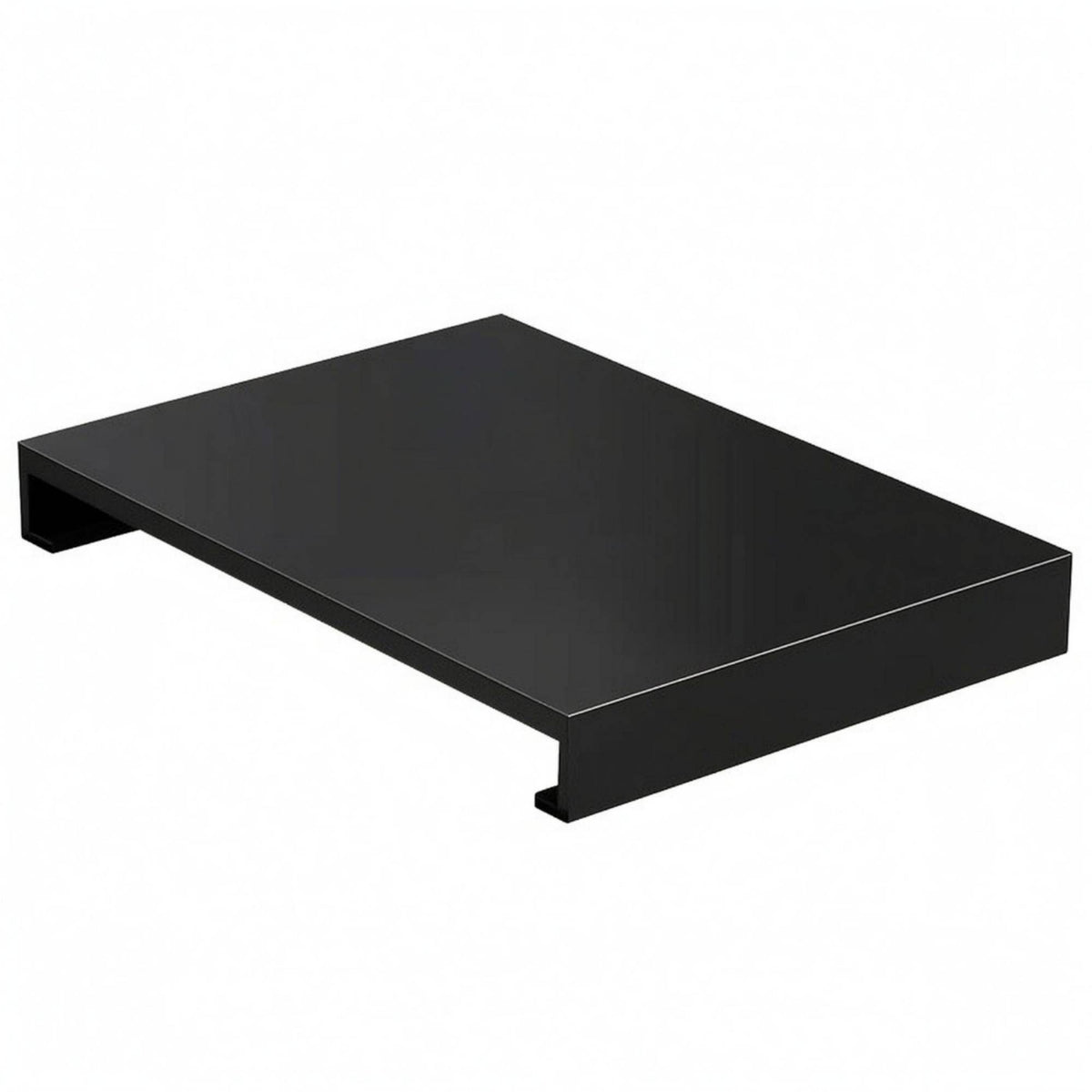 Kitchen Range Cover Shelf Black Stovetop Shelf Rounded Corners