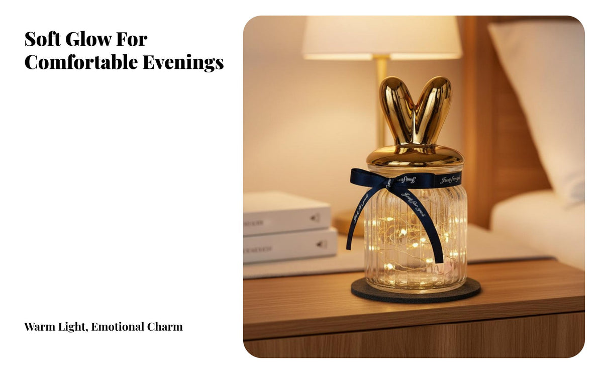 Glass Hope Bottle Creative Gift Fortunate Celestial Jar Cute Lid Storage Bottle Multi-Functional Glass Candy Buffet Jar Elegant