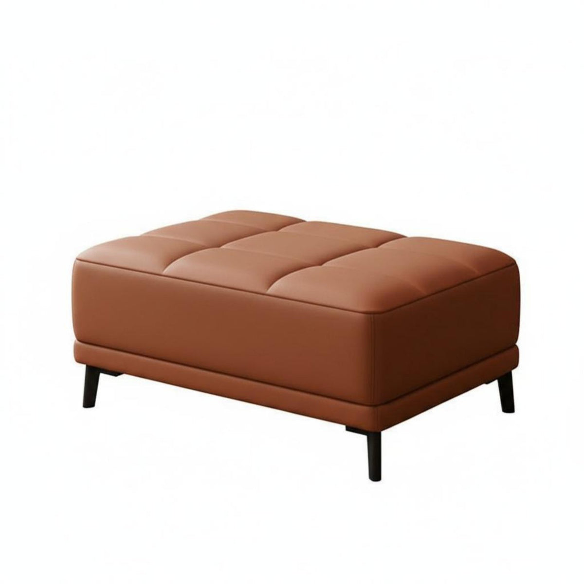 High-Density Foam Filling Tufted Rectangular Bench Sturdy Construction Footstool Easy to Clean Ottoman Stable Support for Homeowners, Families, Pet Owners, Living Room, Bedroom, Small Areas, Entryway