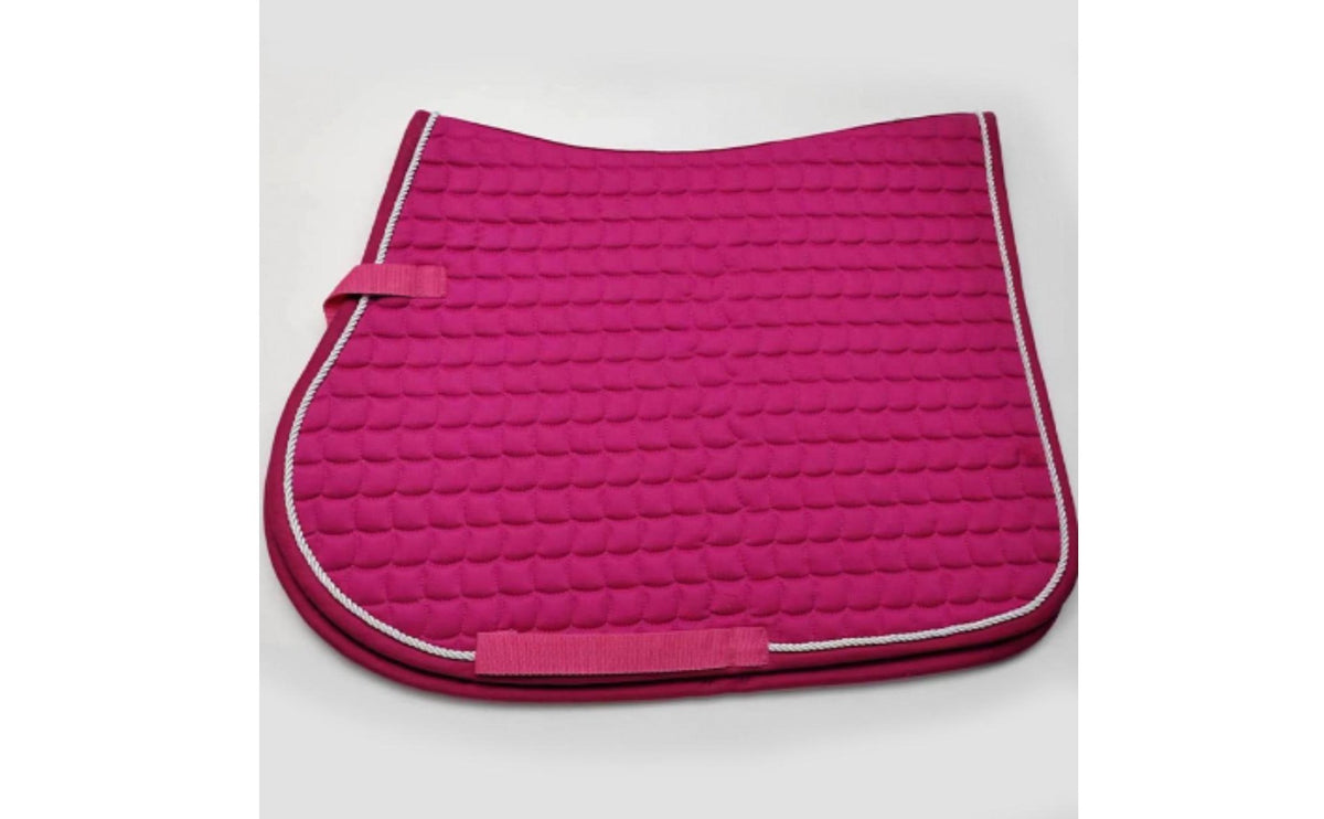 Breathable Horse Saddle Pad Comfortable Lining English Saddle Pad Easy to Clean Equestrian Gear Girth Straps for Training, Competition