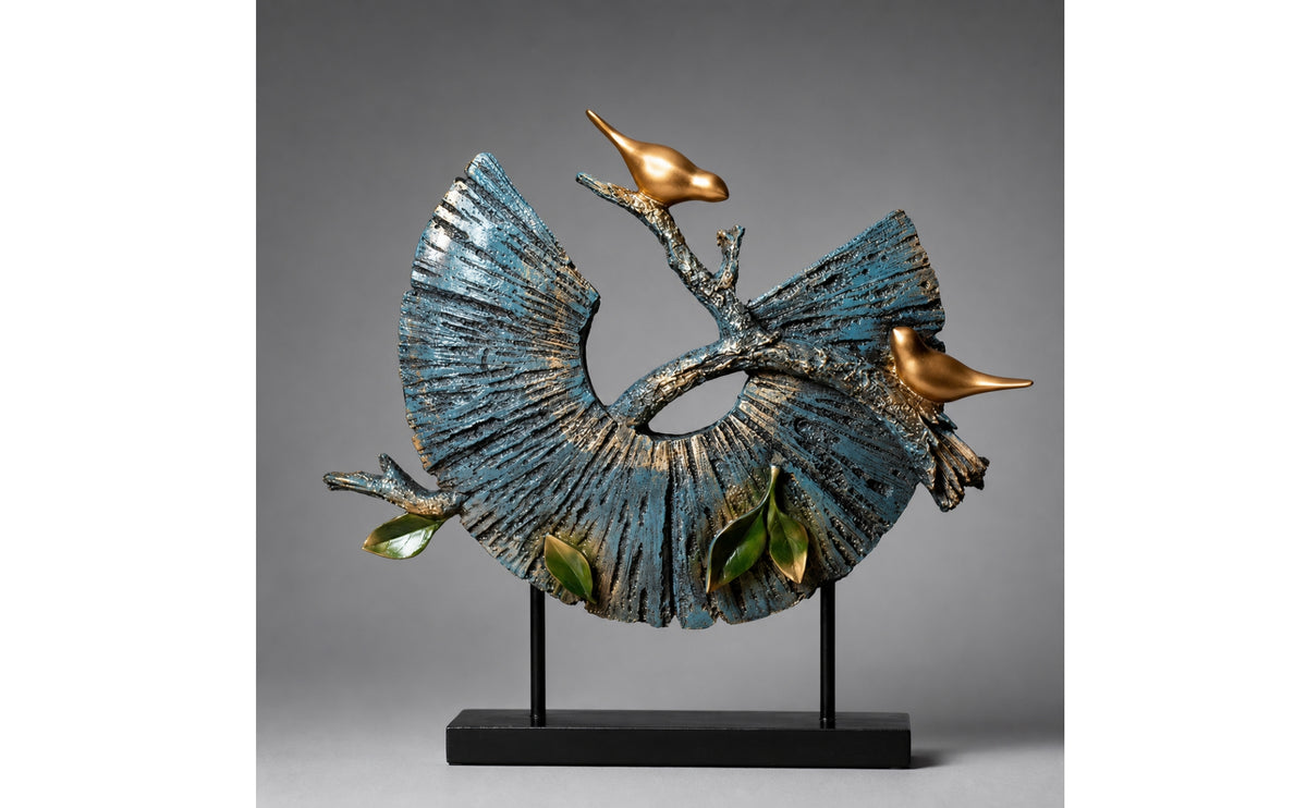 Abstract Bird Sculpture Weathered Bird Sculpture Contemporary Creature Statue for Home Stylists, Art Collectors, Console Table, Entryway, Living Room