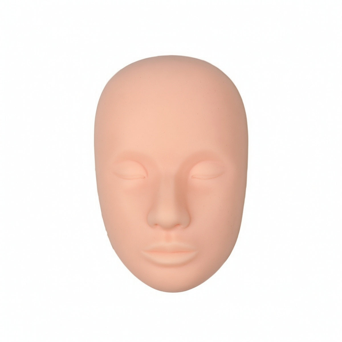 Face Inoculation Model with Ear Flat-Back Inoculation Training Mannequin Head Textured Silicone Face Model for Aesthetic Practitioners