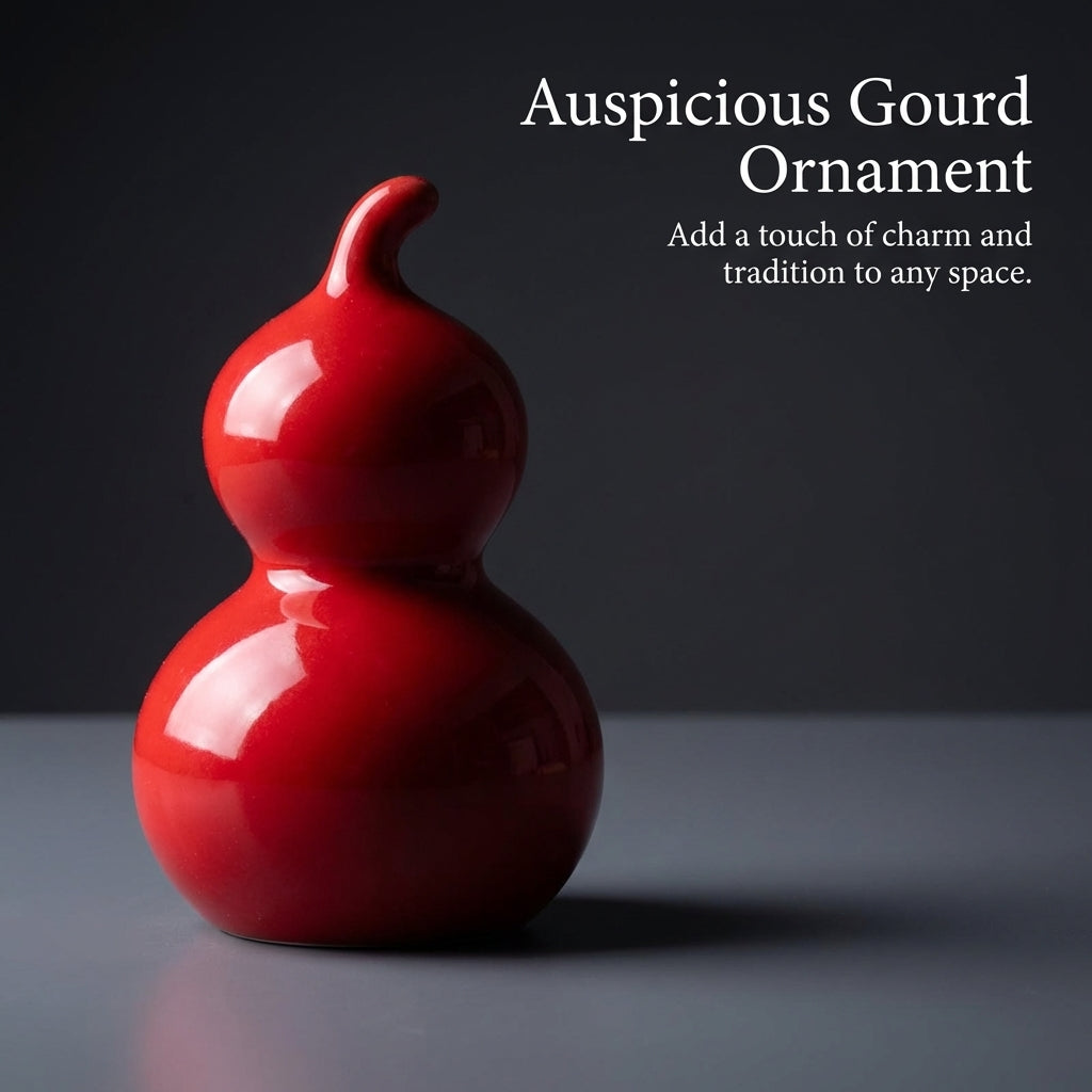 Hu Lu Gourd Chinese Ornament, Colorful Gourd Figurine Decor, Ethnic Ceramic Gourd, Miniature Gourd for Tea Ceremony, Cute Desk Gourd Figurine