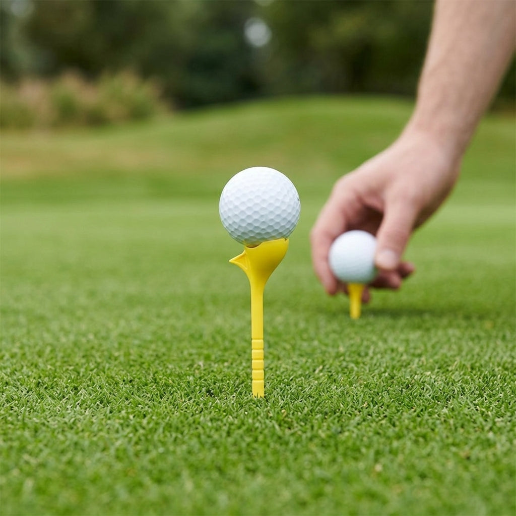 Golf 10° Tee Eco-Friendly Durable 83mm Plastic Golf Tees 5 Colors Golf Ball Holders