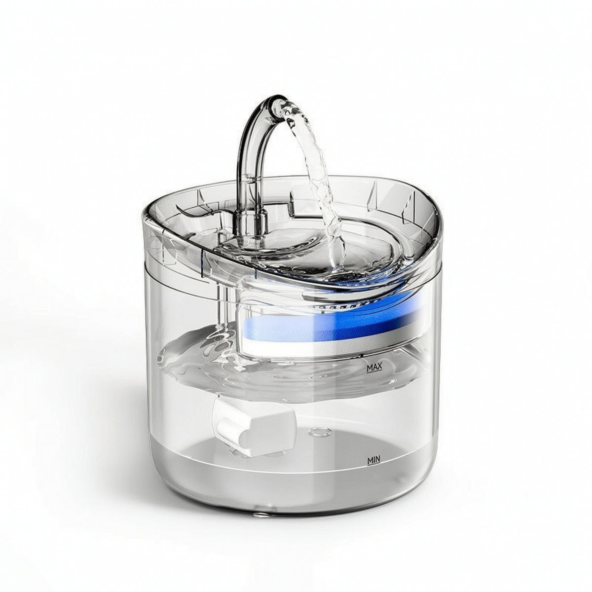 Cat Water Fountain Quiet Pet Drinking Fountain Waterer Electric Corded for Cats, Apartments, Kitchen