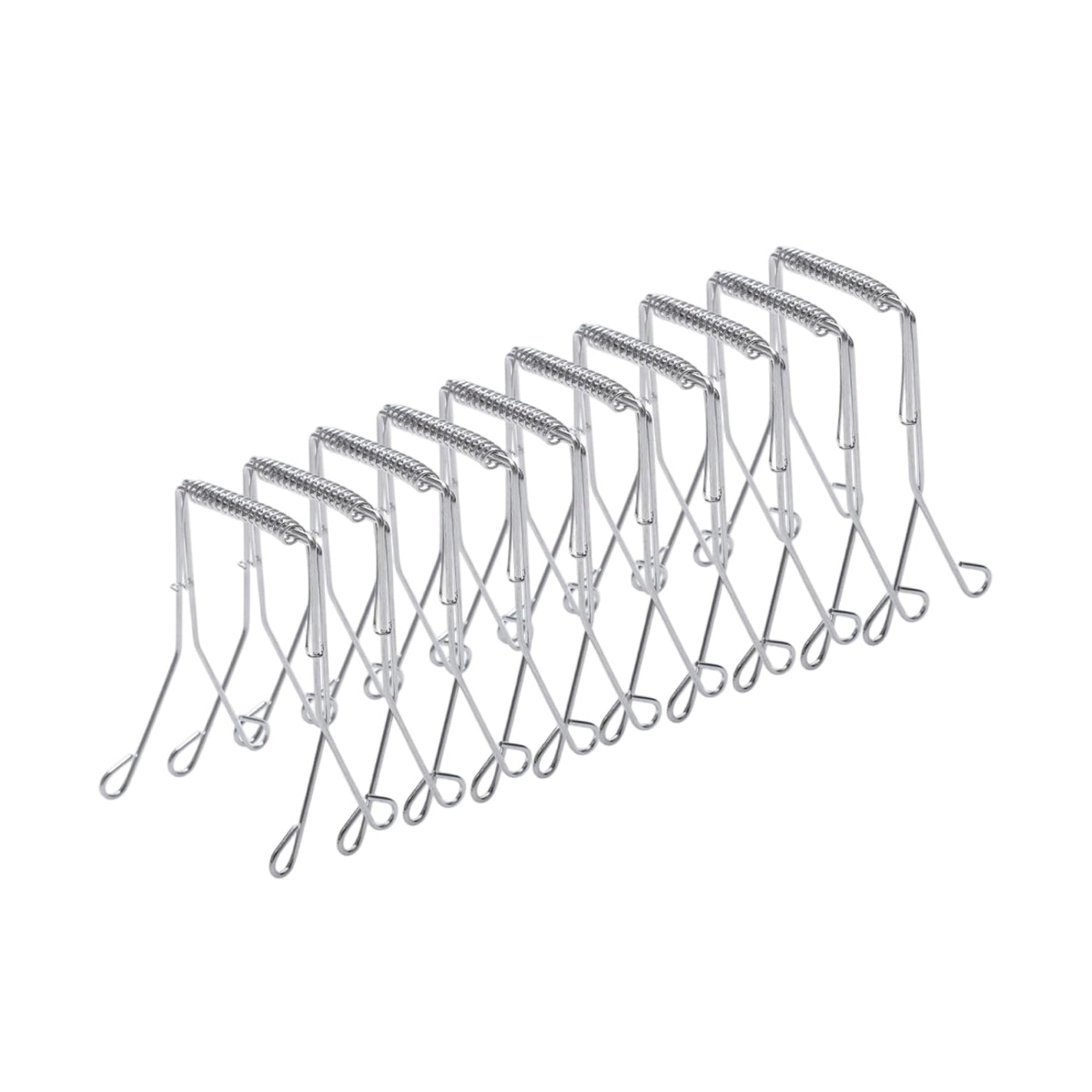 10 Pieces Stainless Steel Rouladen Clip Reusable Meat Clip Rust Resistant Dishwasher Safe for Home Cooks, Chefs, Cooking, Baking, Meal Prep