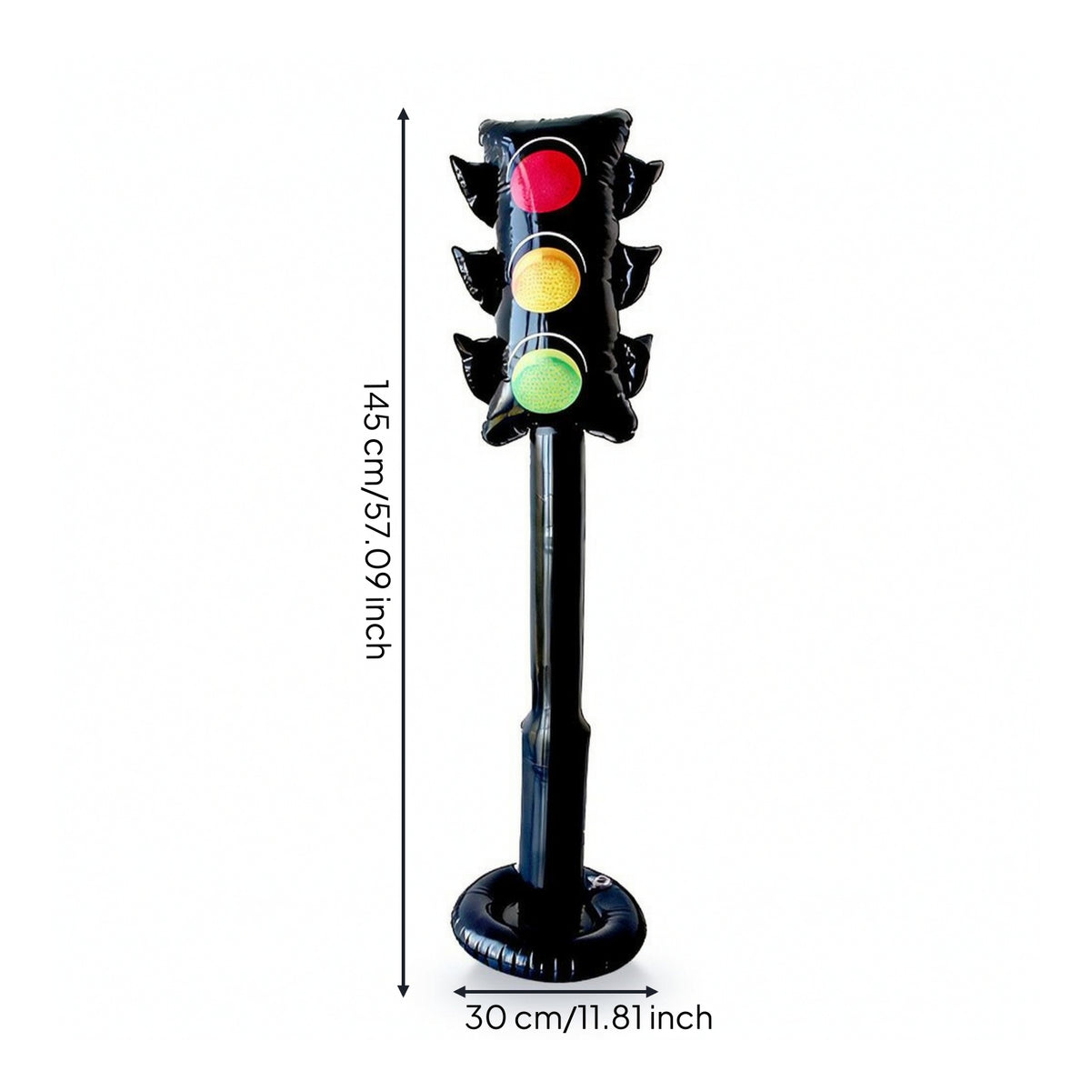 Freestanding Inflatable Traffic Light Lightweight Traffic Light Prop Leak-Resistant Inflatable Road Sign Colorful for Parties, Photo Backdrops