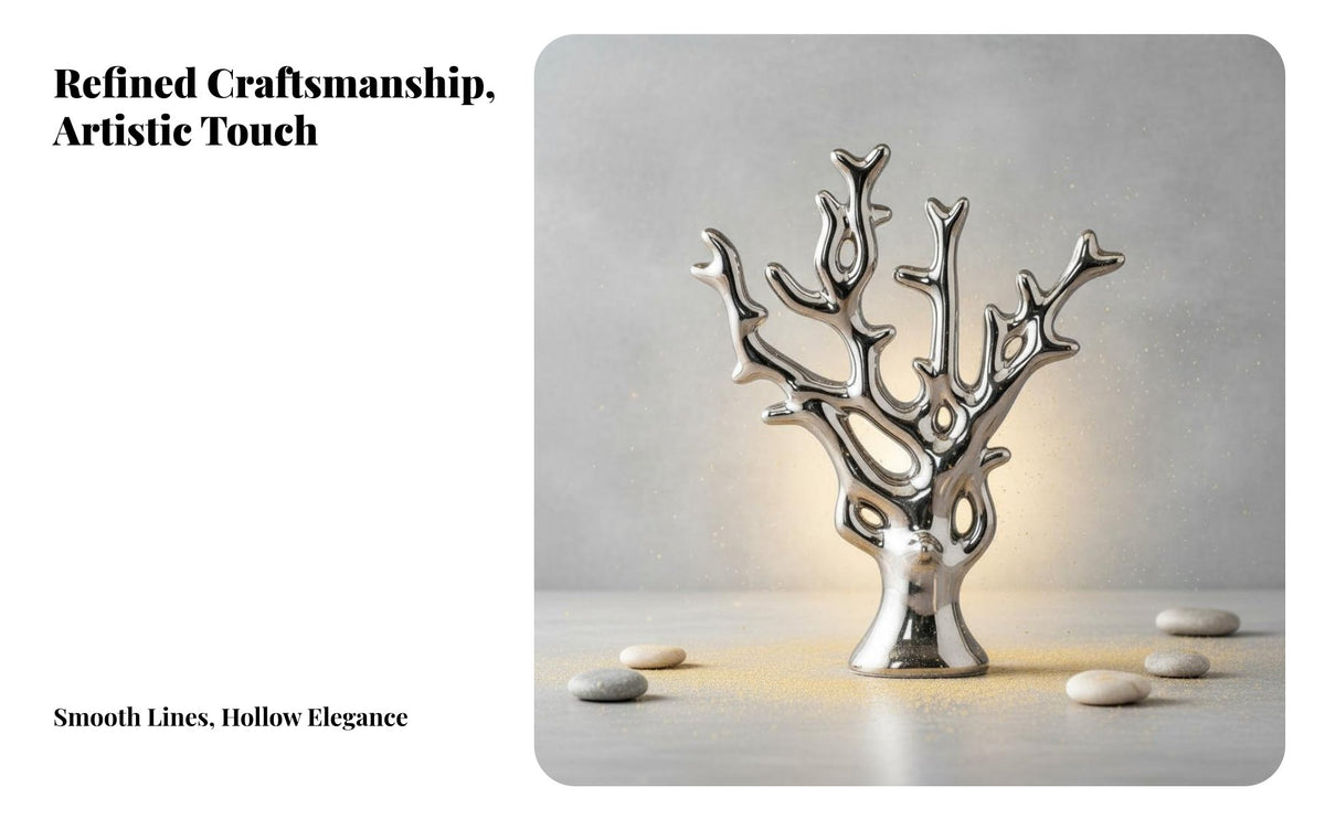 Electroplated Ceramic Figurine Centerpiece Electroplated Ceramic Ornament