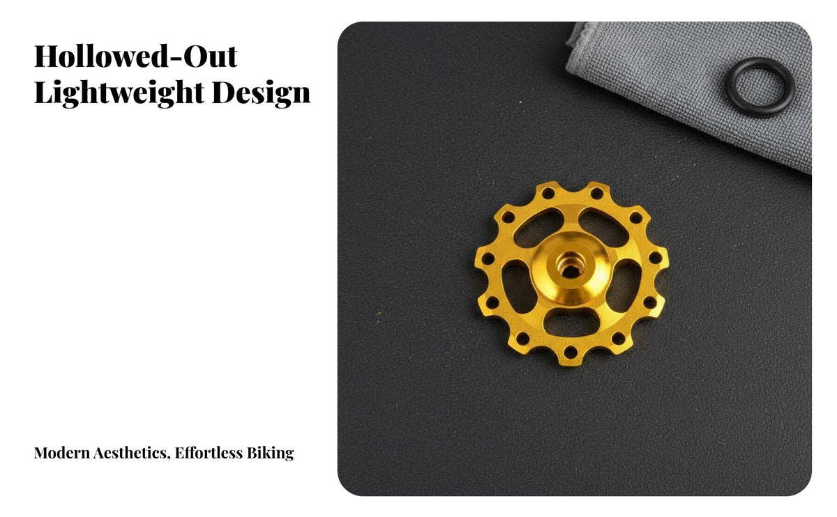 Rear Derailleur Guide Wheel Lightweight 11 Tooth Bike Pulley CNC Machined Rear Derailleur Pulley for Mountain Bikers, Biking Enthusiasts
