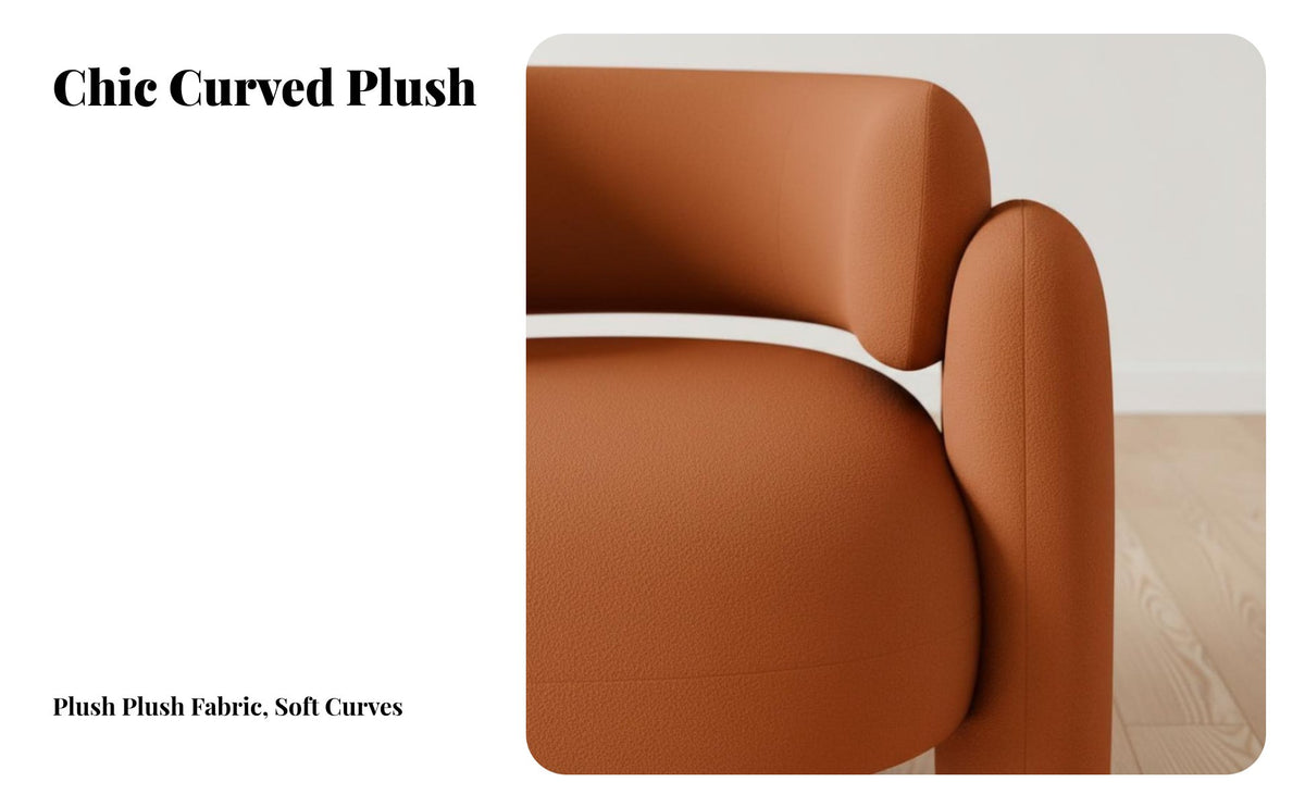 Chunky Upholstered Armchair Nordic and Design Oversized Single Armchair Modern Design Accent Chair for Hotel Guests, Reception Area, Paleice Lounge