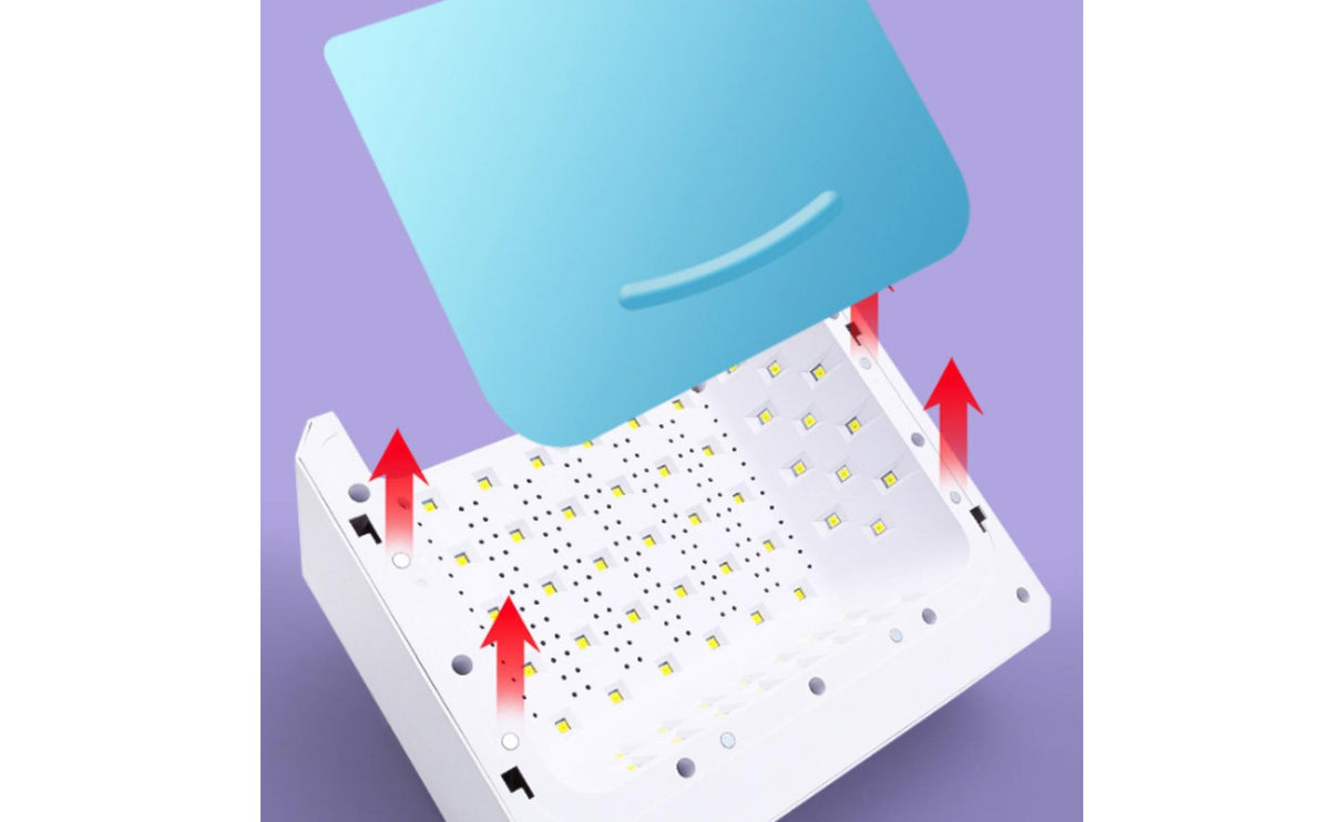 Large Space LED Nail Curing Machine 4 Timer Settings Beauty Electronics Touch Control for Home Use