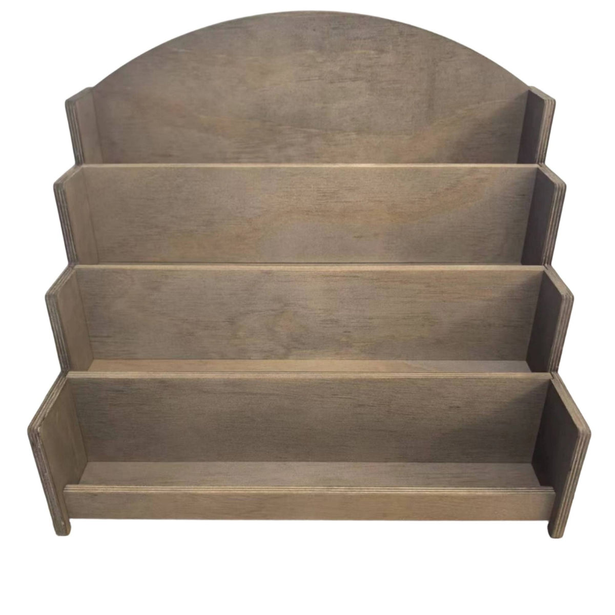 Stepped Display Rack Wooden Postcard Display Rack Easy to Assemble Card Holder with Tiers for Retail Counters