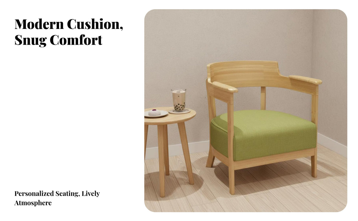 Upholstered Booth and Chair Group Hardwood Wood Frame Upholstered Dining Seat Ergonomic Design High Weight Capacity