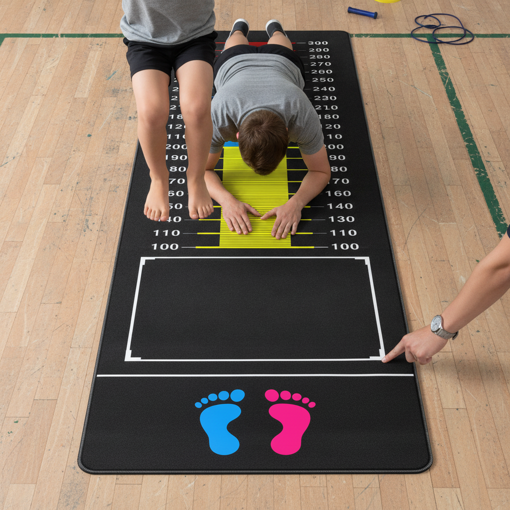 Standing Long Jump Mat for Physical Education Exams and Training