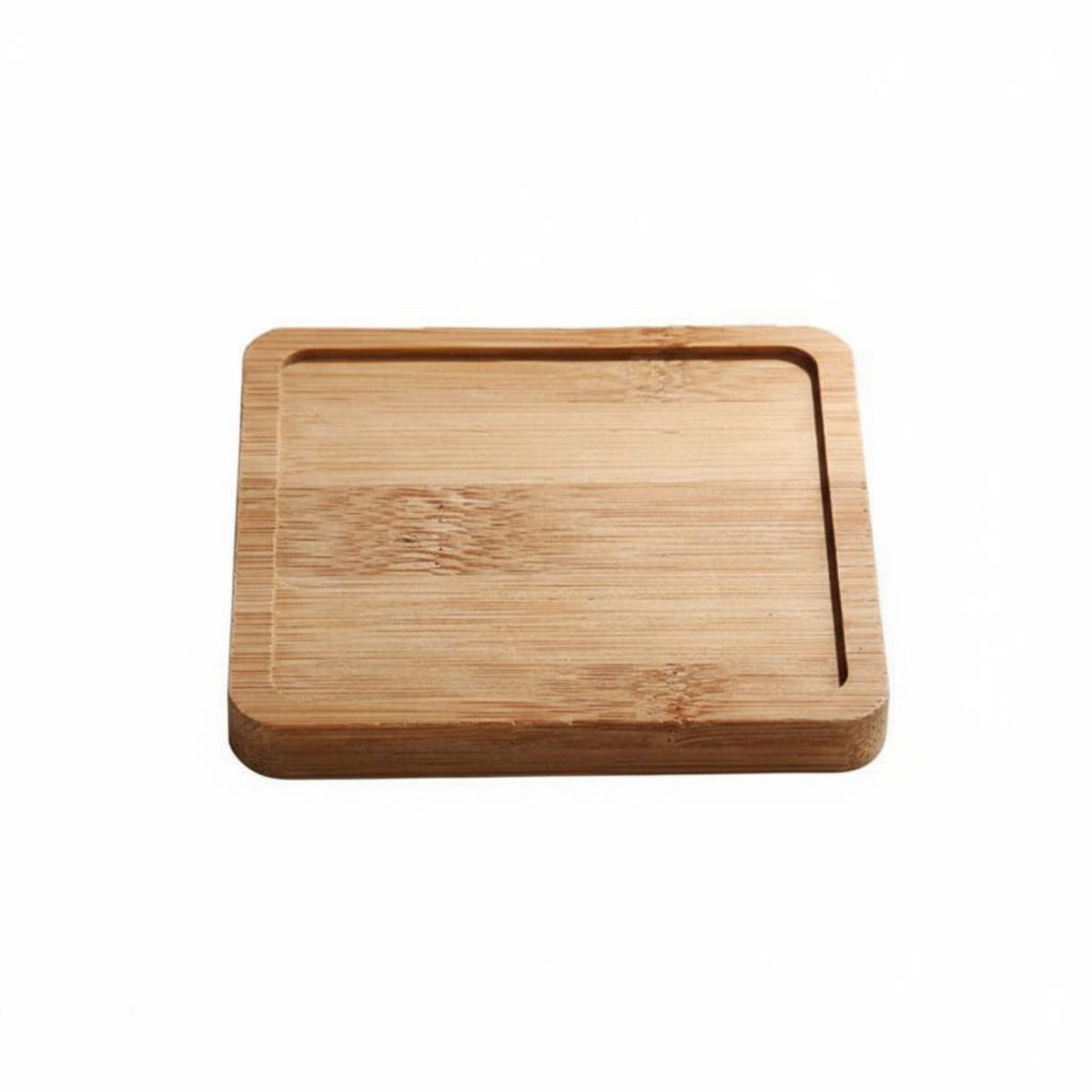 Cactus Pot Tray Water Catchment Bamboo Plant Dish Small Plant Pot Drain Tray Minimalist Design Wooden Planter Base Long-Lasting