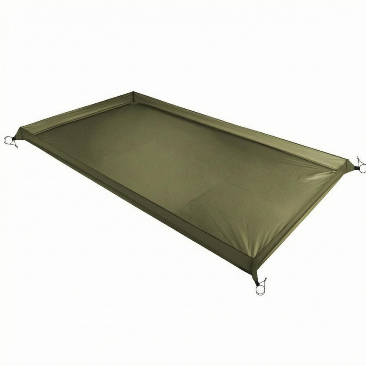 210D Oxford Cloth Raised Border Camping Mat PU Coated Camping Ground Mat Reinforced Corners Ground Pad Corner Loops