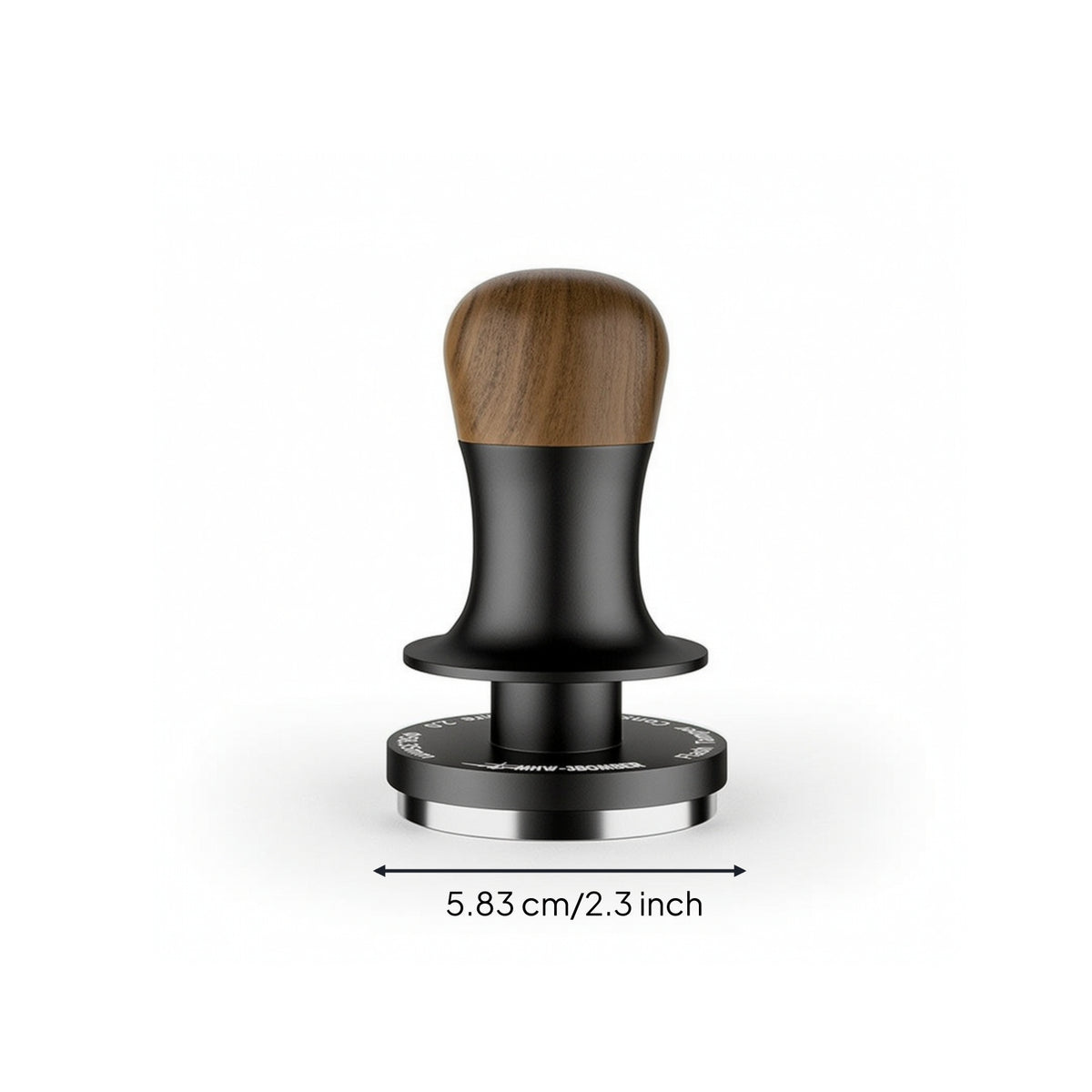 Classic Espresso Tamper with Wooden Handle Ergonomic Manual Espresso Tamper Compact Coffee Tool Threaded for Home Baristas