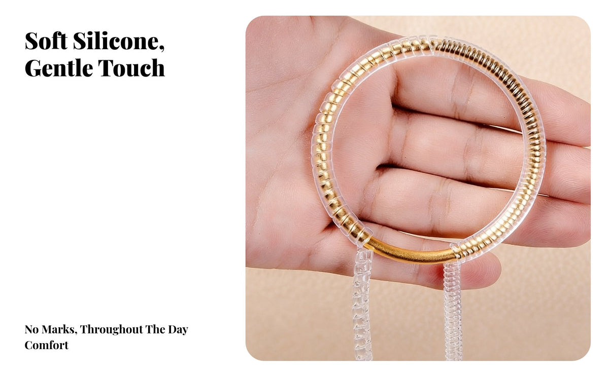 Anti Scratch Bracelet Sleeve Bump Resistant Spiral Bracelet Protector Comfortable Wear Transparent Bangle Cover for Women, Girls, Gifting, Parties
