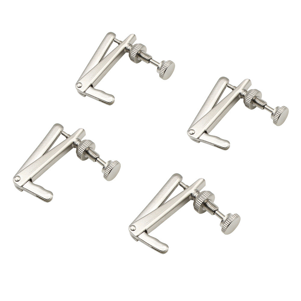 Cello Fine Tuners, 4-Pack, 3/4 and 4/4 Size, String Adjusters for Cello Parts
