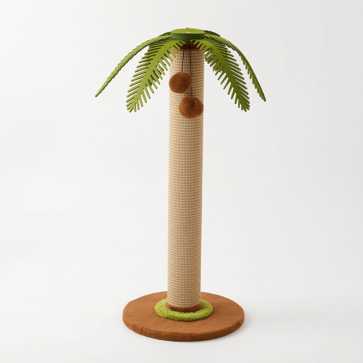 Sturdy Tall Cat Scratching Post Floor-Standing Cat Scratching Post with Toy Vertical Pet Supply Long-Lasting for Cats, Living Room