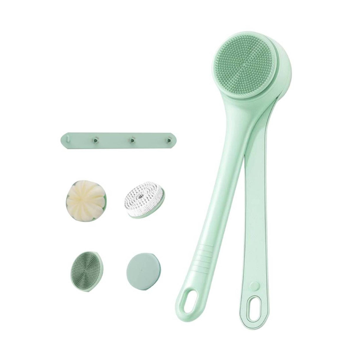 Electric Body Brush with Interchangeable Heads Rotating Electric Bath Brush Body Scrubber with Interchangeable Heads Waterproof