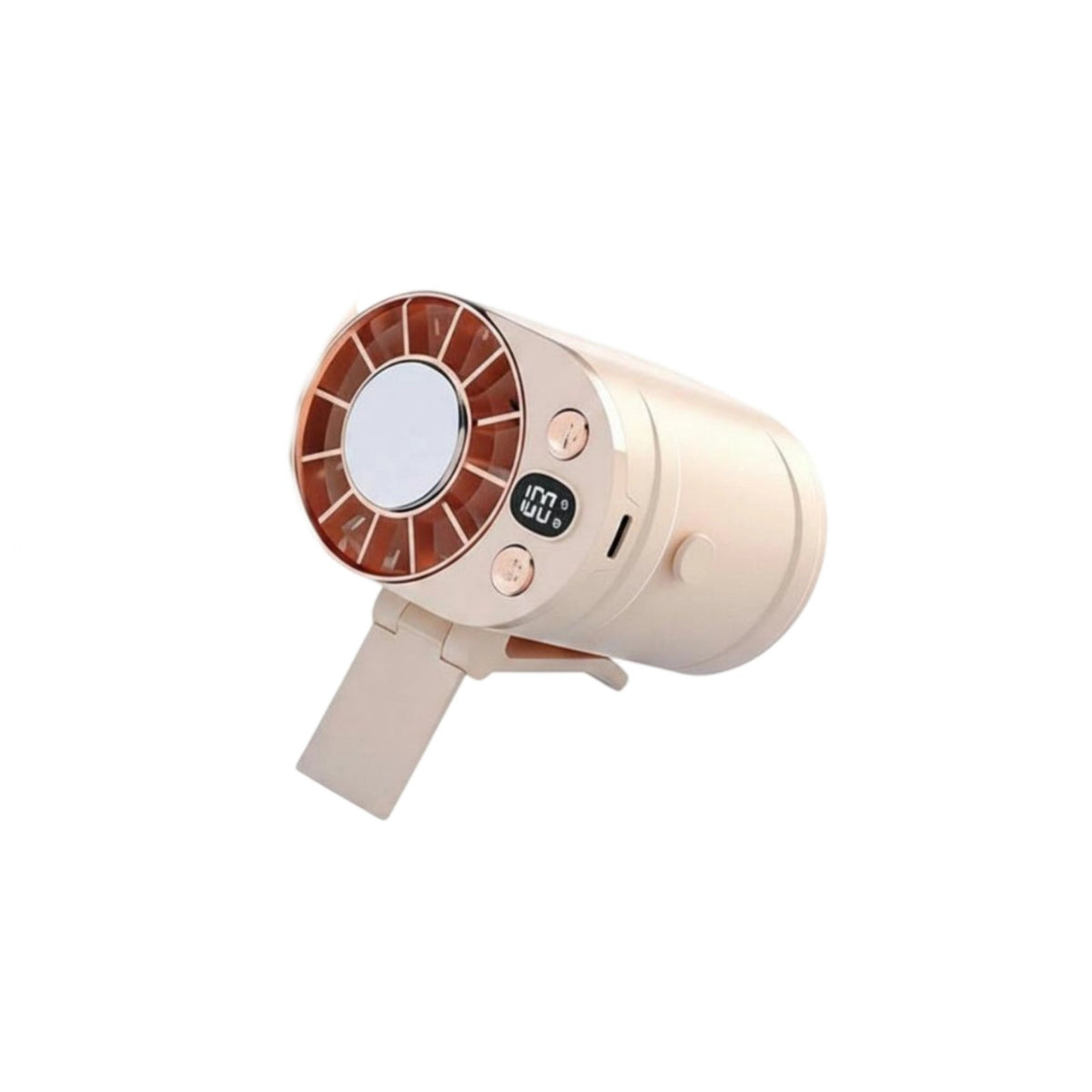 Waist-Attached Fan Semiconductor Cooling Personal Fan with Lanyard Multifunctional for Outdoor Workers, Commuters, Commuting, Travel