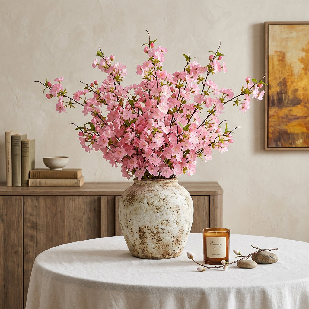 Artificial Cherry Blossom Single Stem for Wedding and Home Decor